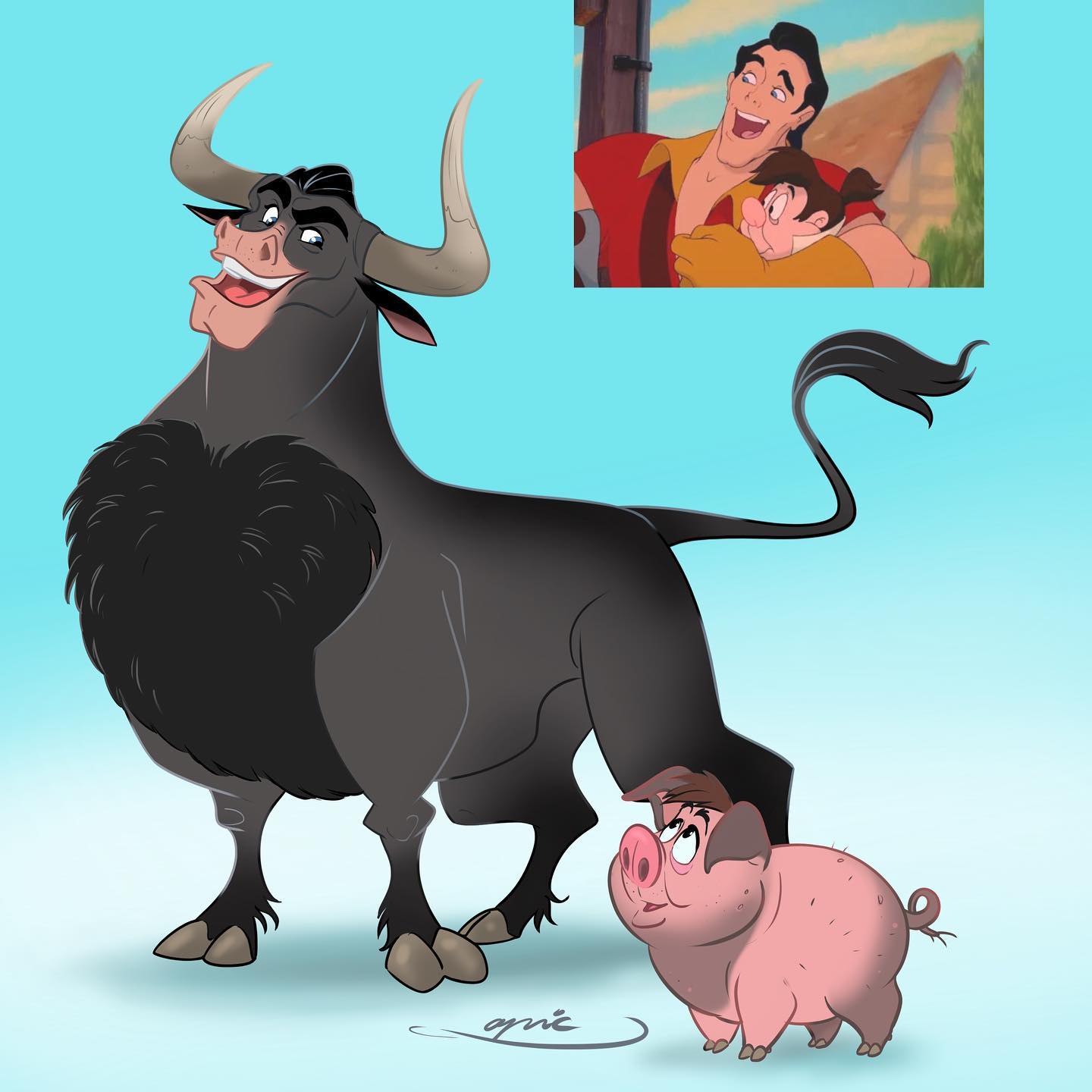gaston et lefou