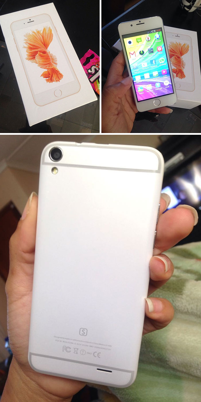 Mom Ordered This From Wish. “Designed By Apple In California…”
