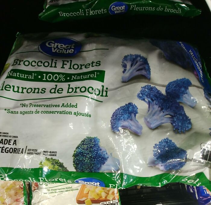 Le brocoli est brillant, je me demande quel est le goût des brocolis bleus ?