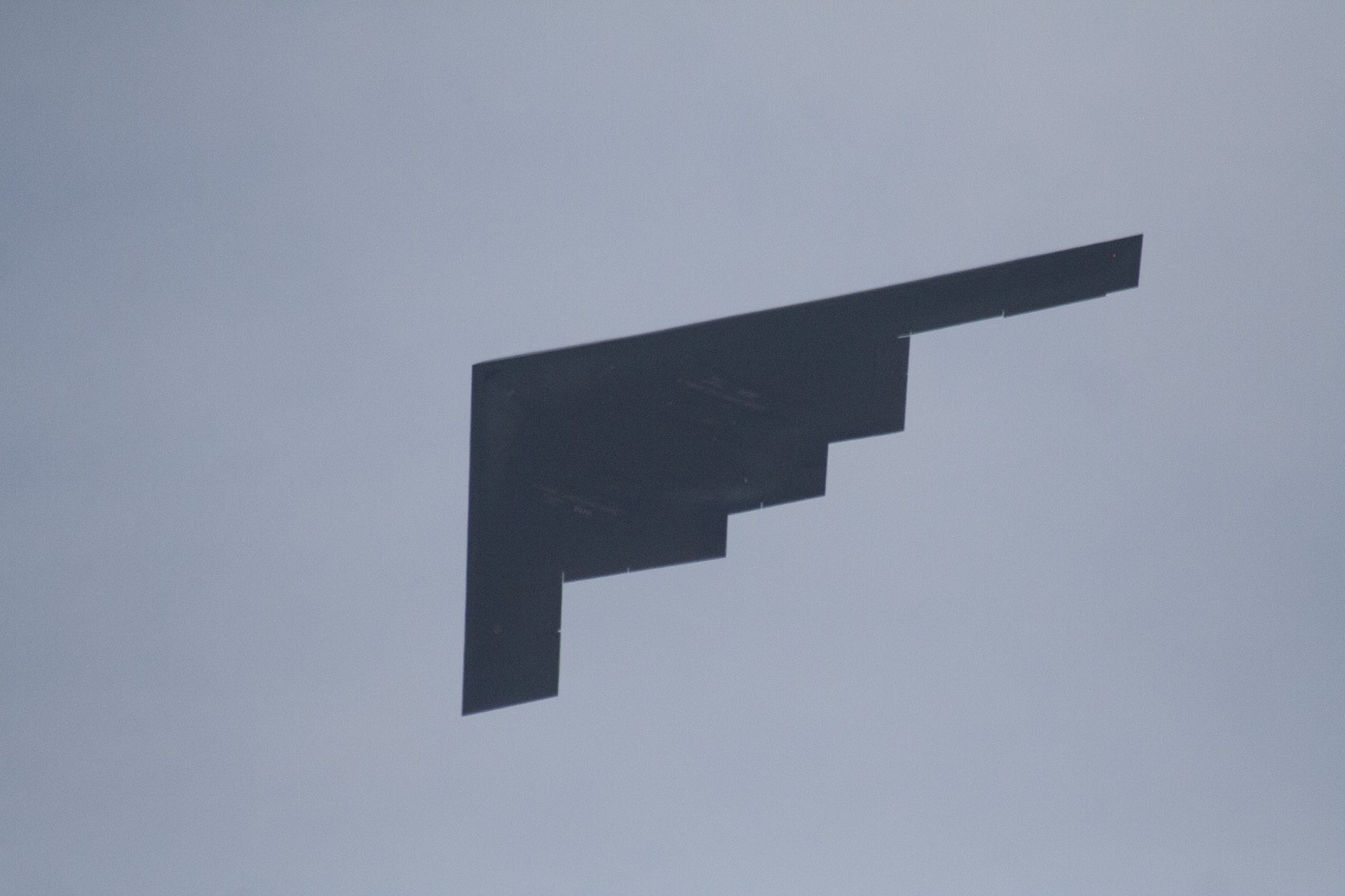 This Photo Of A B2 Looks Like A Glitch In Rendering The Sky