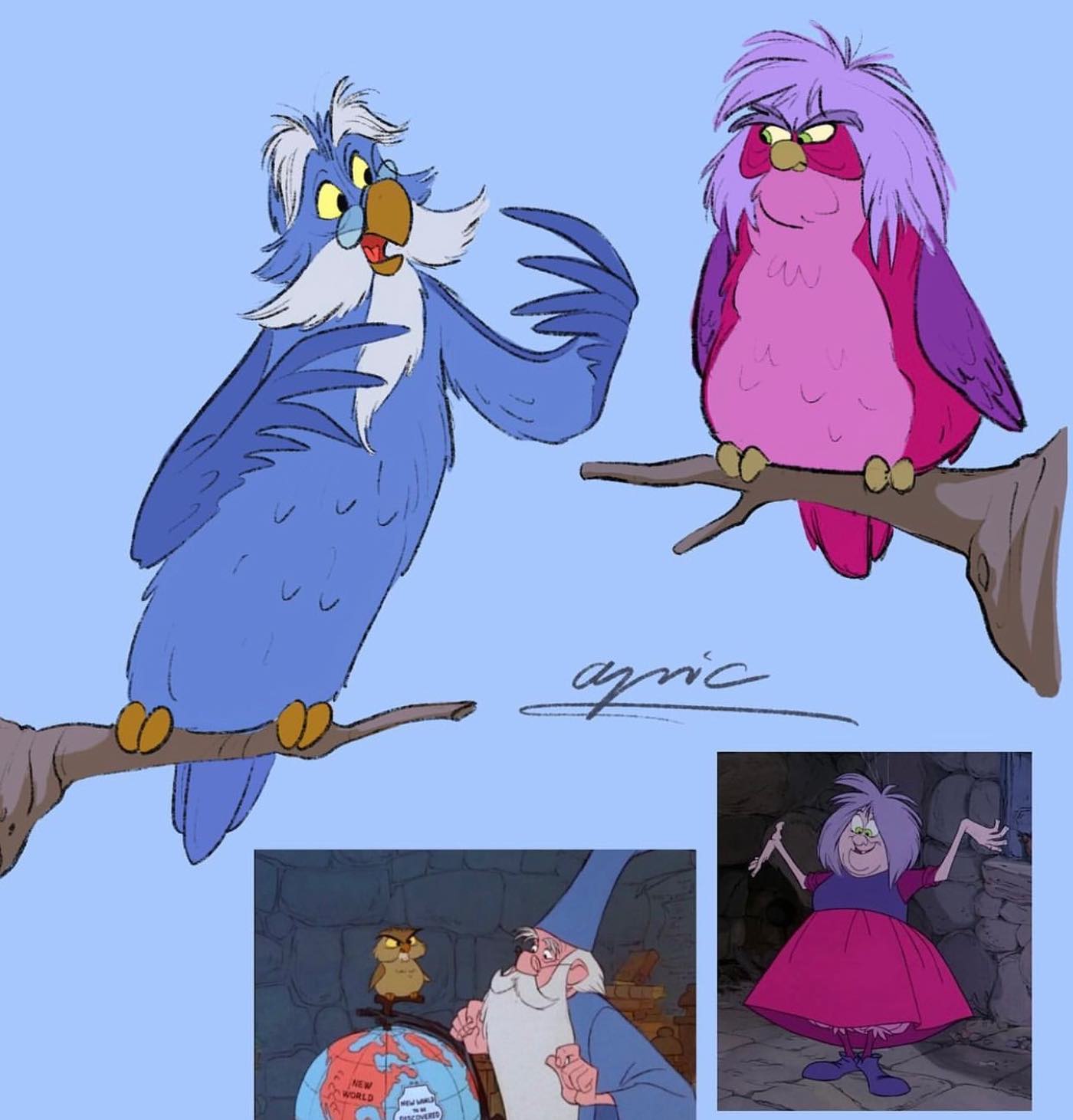 merlin et madame mim