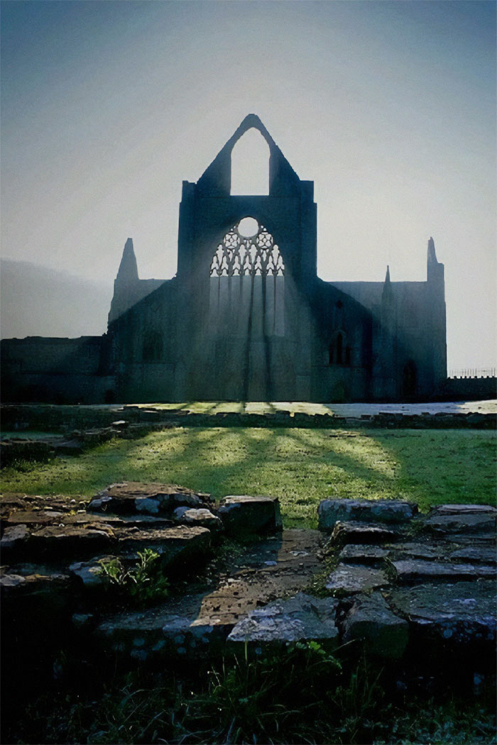 belle image de l’abbaye de tintern, monmouthshire