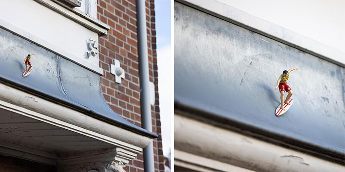 « je fais des interventions pour faire sourire les gens » : 80 interprétations astucieuses des espaces publics par le street art de frankey