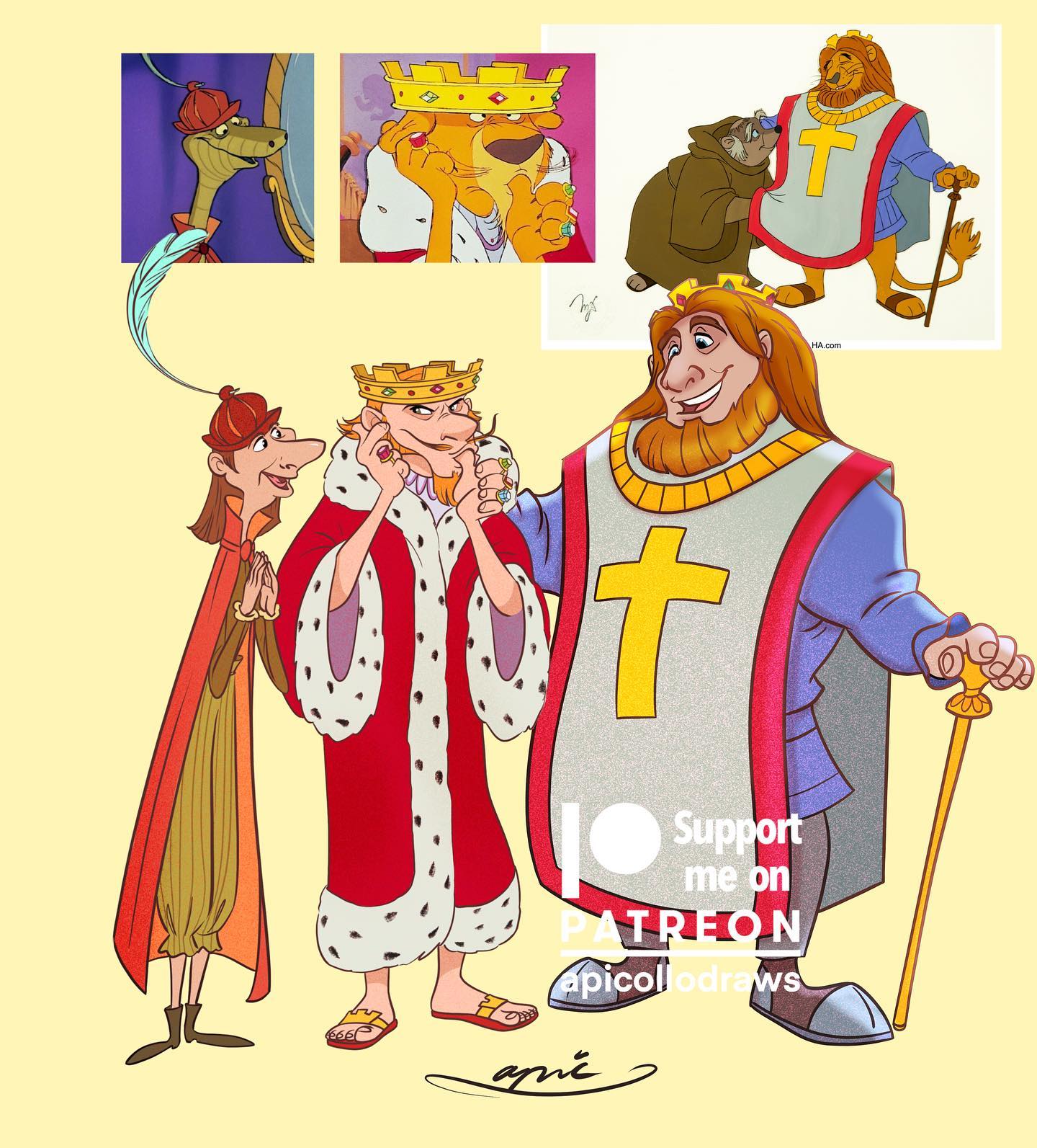 sir hiss, prince john et roi richard