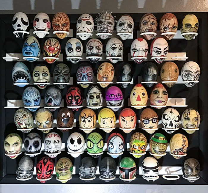 I Need To Start 3D Printing More Egg Holders For My Horror Collection. I’ll Have To Move The Non-Horror Eggs To Another Area