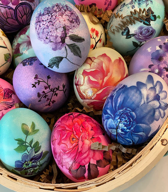 Egg Decoration (Great Idea From #betterhomesandgardens … Use Temporary Tattoos … So Many Possibilities