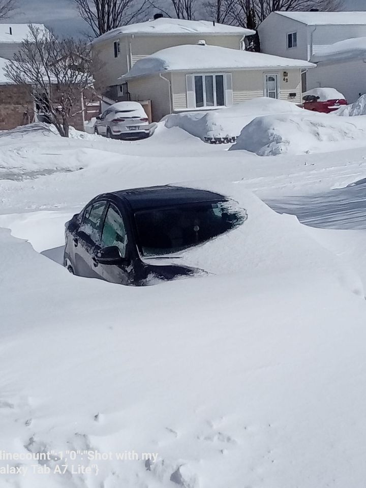 View From My Window And It Is Not An April Fool’s Joke! Elliot Lake, Ontario, Canada