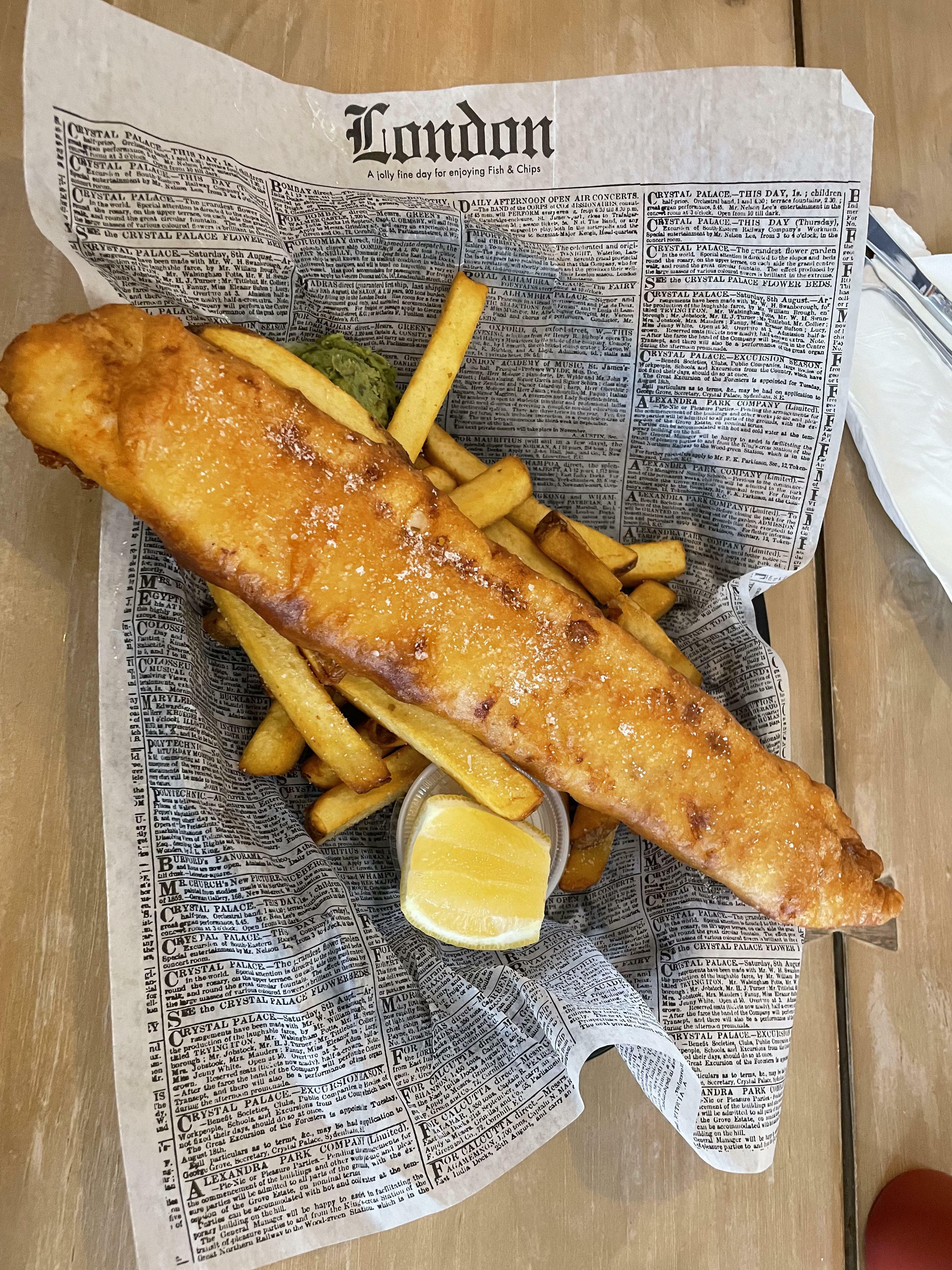 Fish And Chips From Not London But A Little Restaurant In Bainbridge, Wa