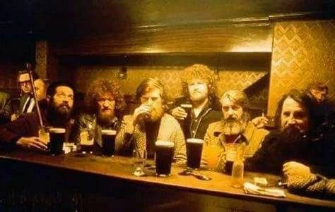 Iconic Traditional Irish Folk Band The Dubliners In 1972
