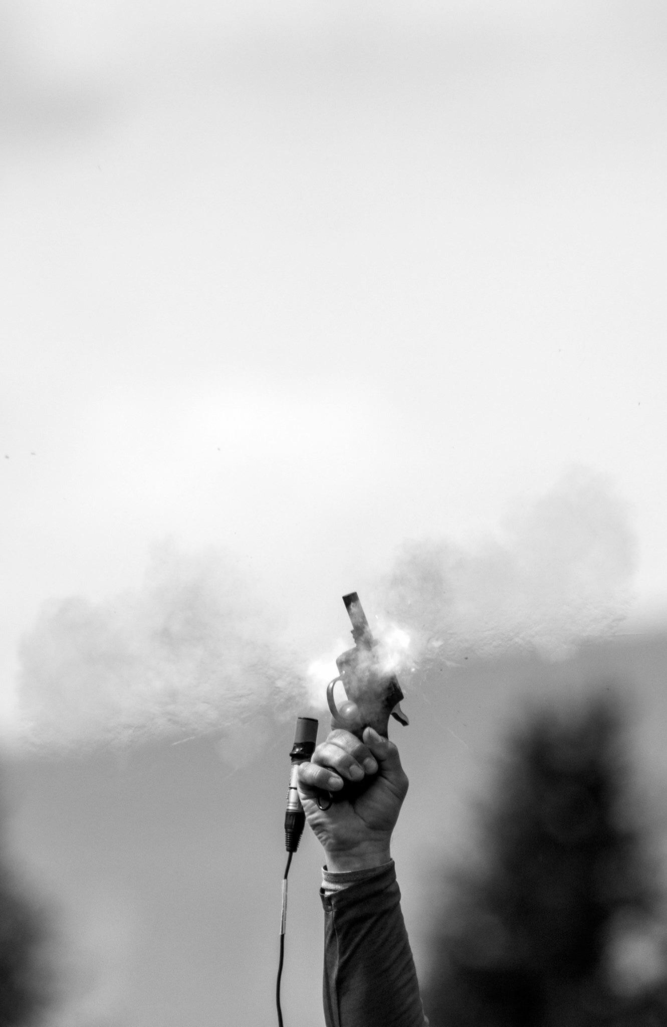 My Friend Captured The Shockwave From The Starter Pistol At His Sister’s Track Meet