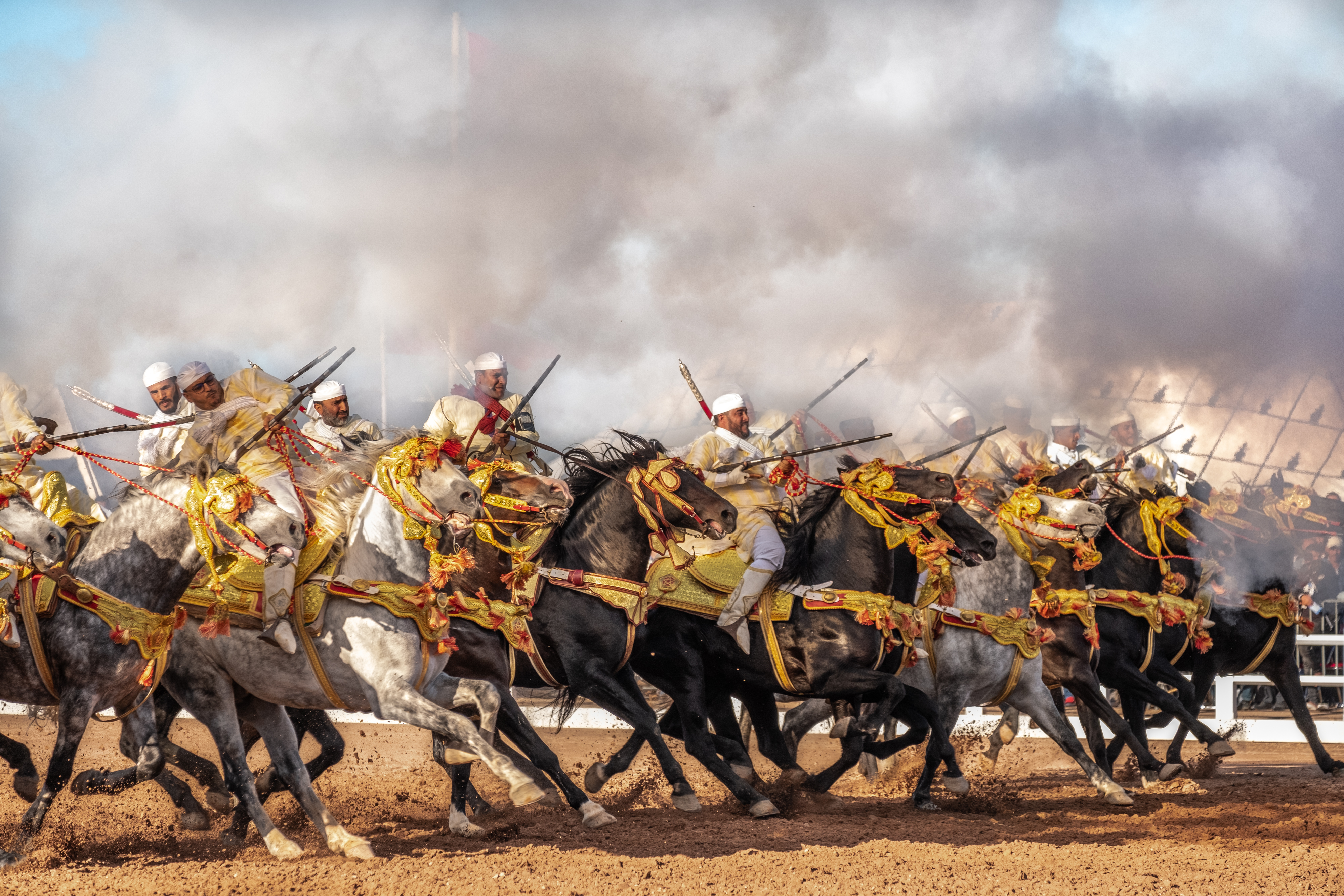 'Tbourida, The Final Run' From The Series 'Morocco: Lights, Souk, And Action' By Raul Cacho Oses