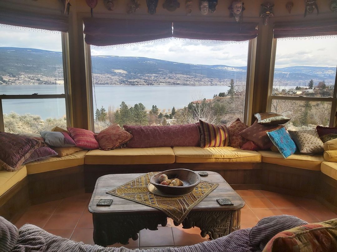 View Of Okanagan Lake From My Aunt’s Sunroom In Summerland, British Columbia, Canada