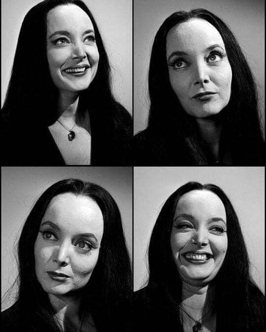 Carolyn Jones’ Morticia Addams Wishes You A Ghoulishly Good Weekend