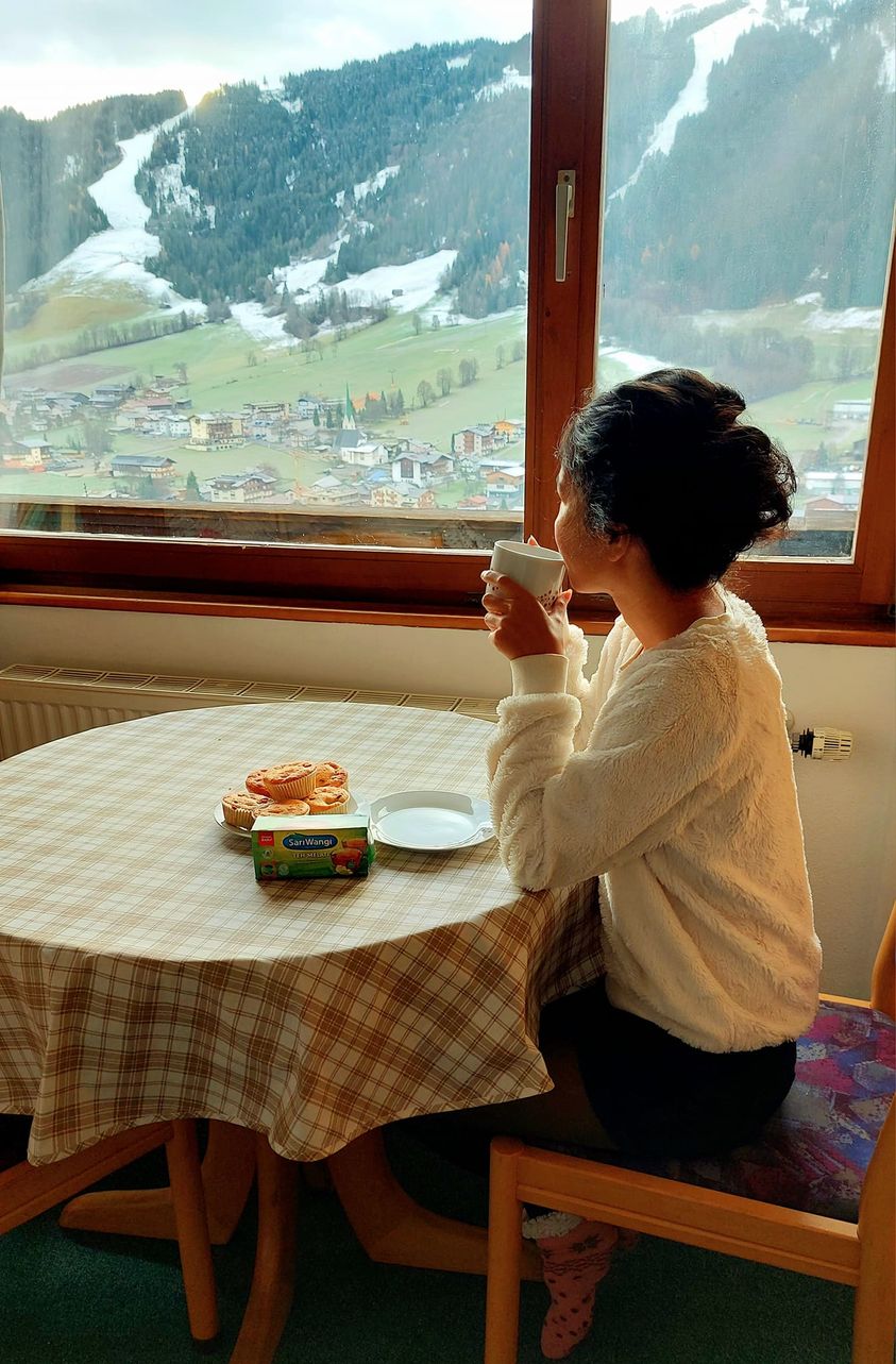 View From The Window Of Our Cottage In Austria