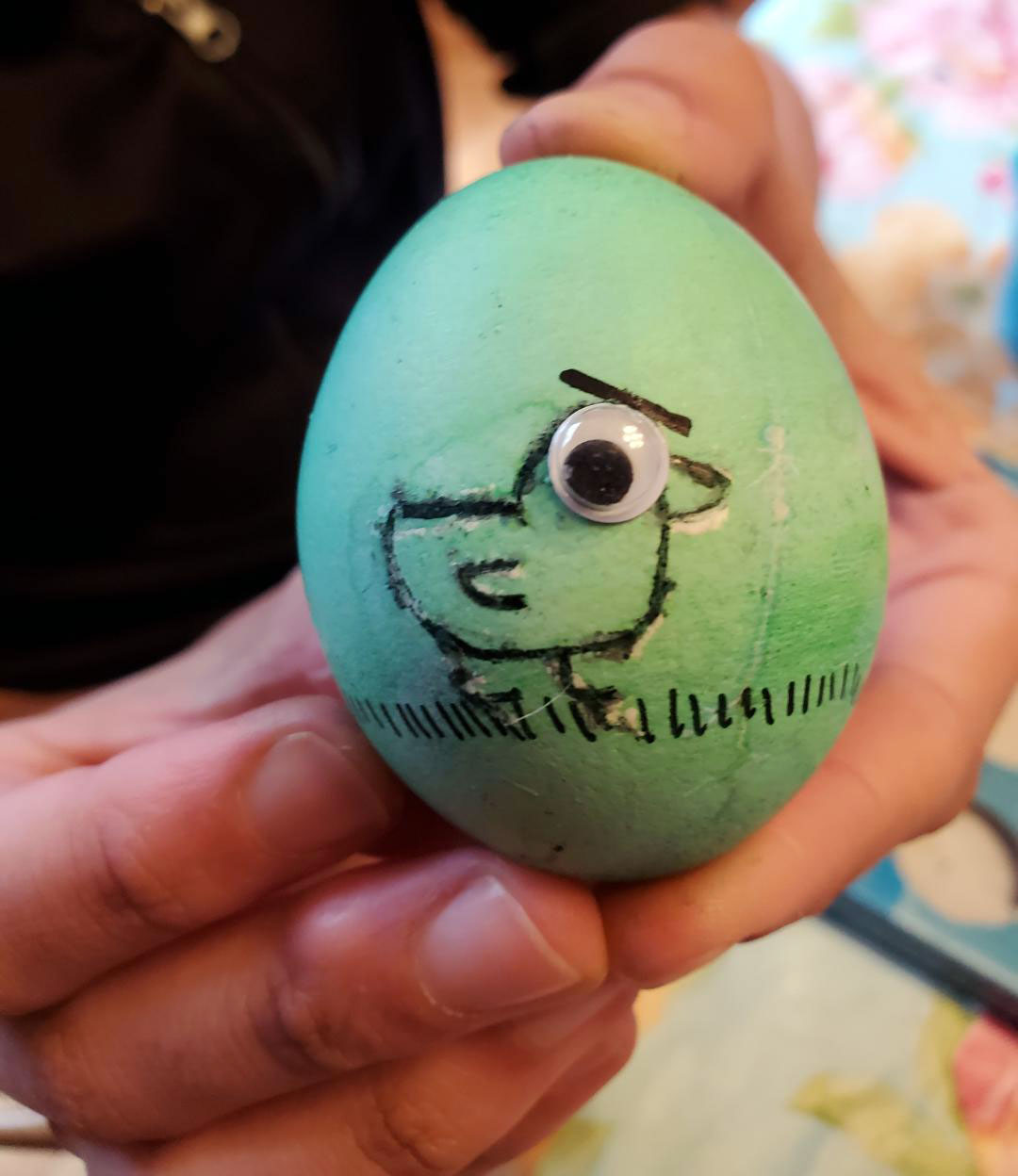 My Goddaughter’s Angry Chicken Easter Egg. I Don’t Know About You, But It Made Me Smile