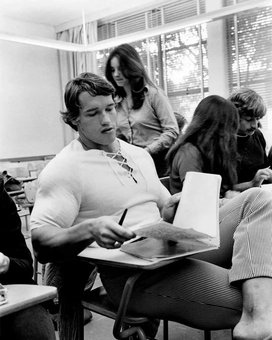 Arnold Schwarzenegger In College, 1979