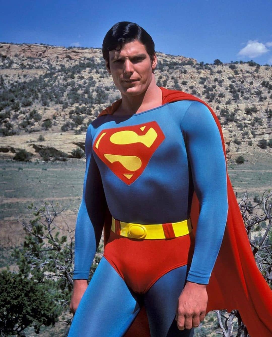 Superman On The Set Of Superman