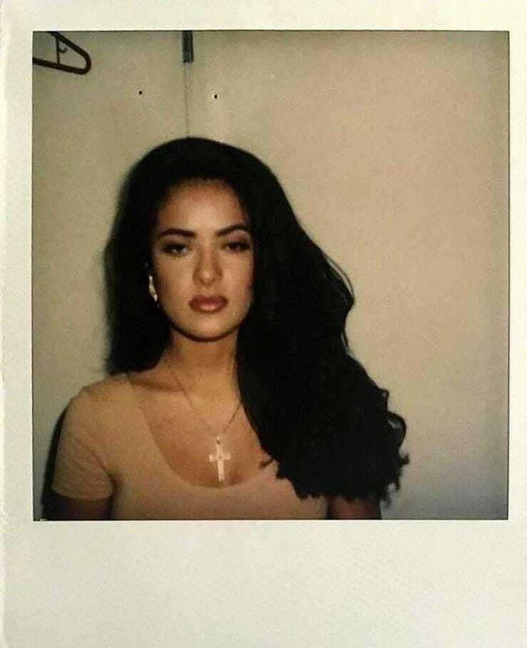 Casting Polaroid Of Salma Hayek In 1995