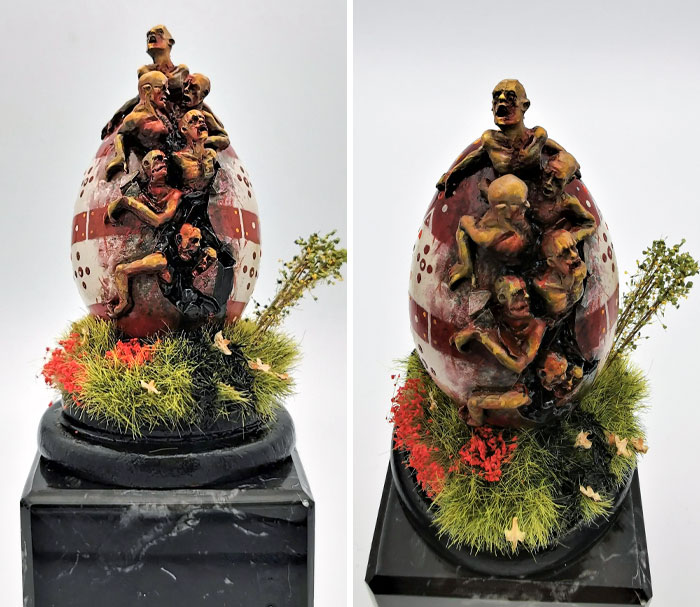 I Painted Up This Year’s Easter Egg. It Seems Like It Was Rotten Though