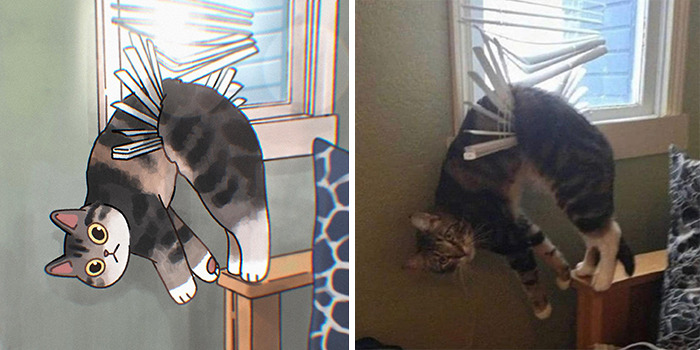 31 Hilarious Cat Pictures Get A Cute Makeover By This Illustrator