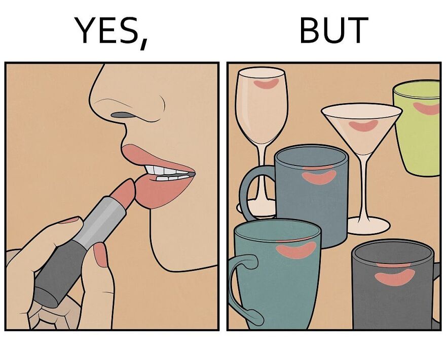 « oui, mais » : l’artiste crée une série d’illustrations qui dépeignent les contradictions de notre société, et voici 23 des plus récentes.