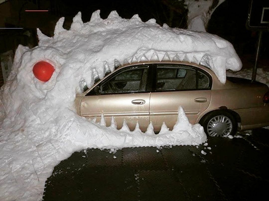 Voilà de l’art créatif sur la neige !
