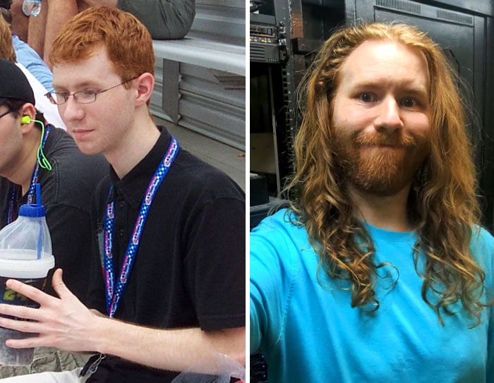 La barbe, les cheveux longs et le fait de prendre un peu de poids ont fait toute la différence.