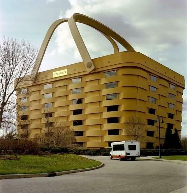 bâtiment en forme de panier à newark, ohio