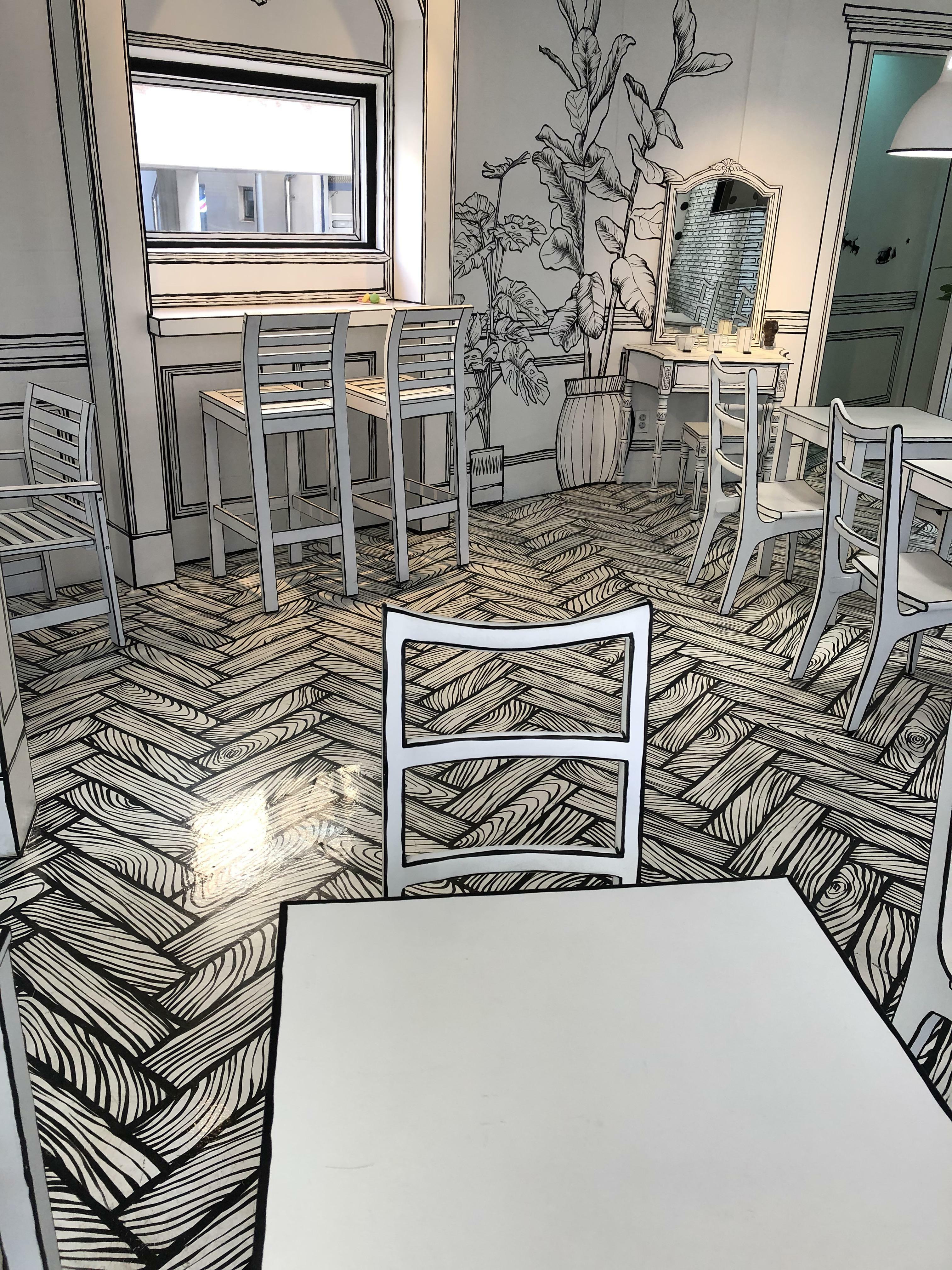 ce 2d café que nous avons visité à séoul