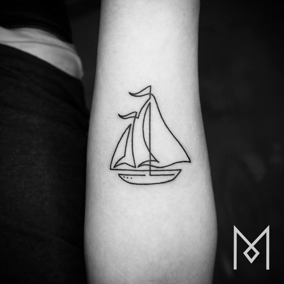 Cet artiste crée des tatouages captivants à l’aide d’une seule ligne (35 images)
