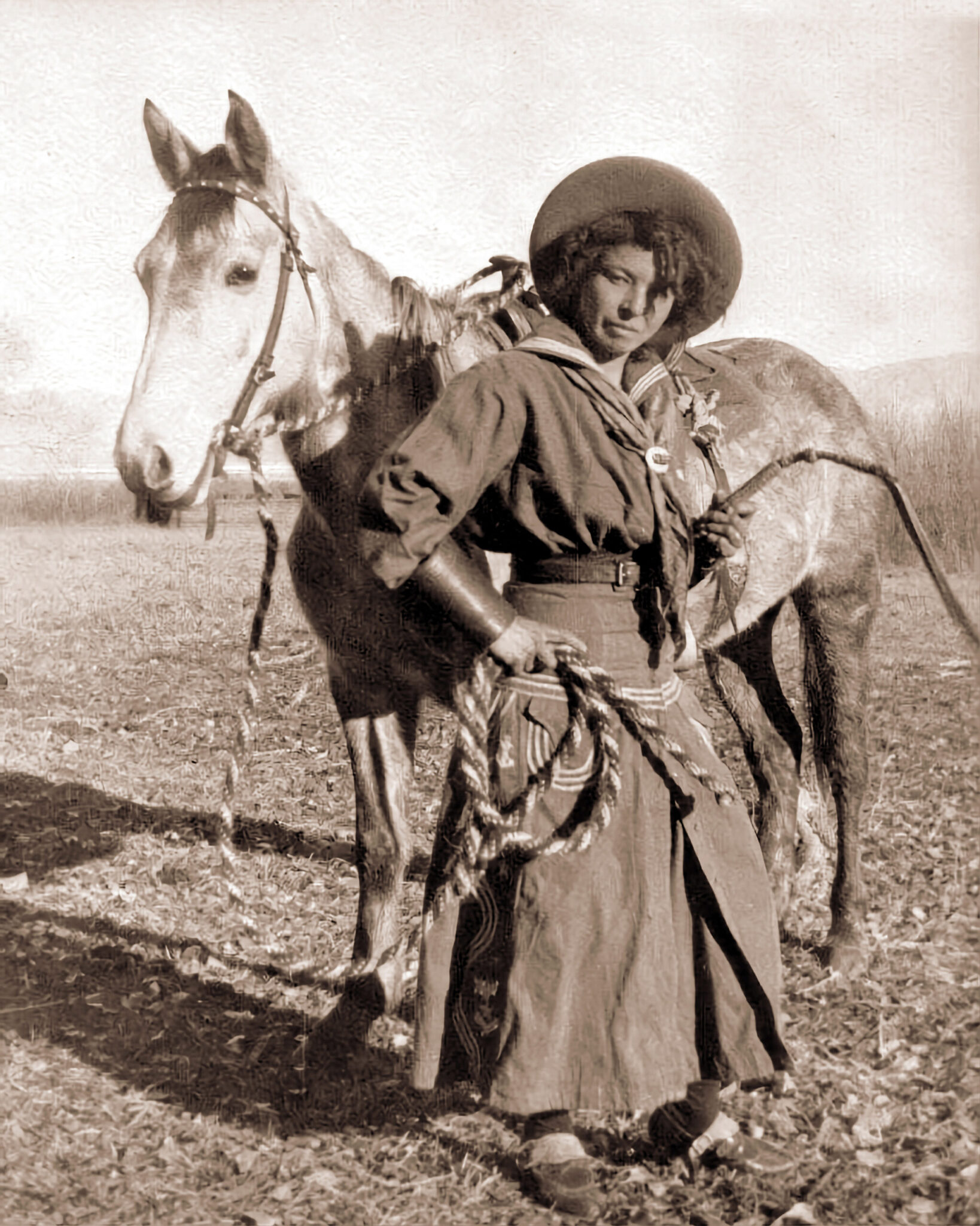 nellie brown, une cowgirl afro-américaine, vers les années 1880