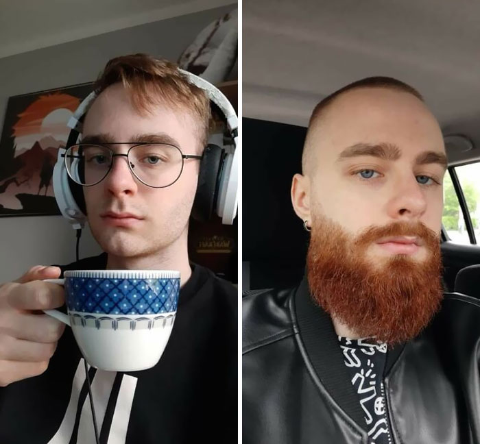 19 ans contre 20 ans. La barbe a complètement changé la donne pour moi.