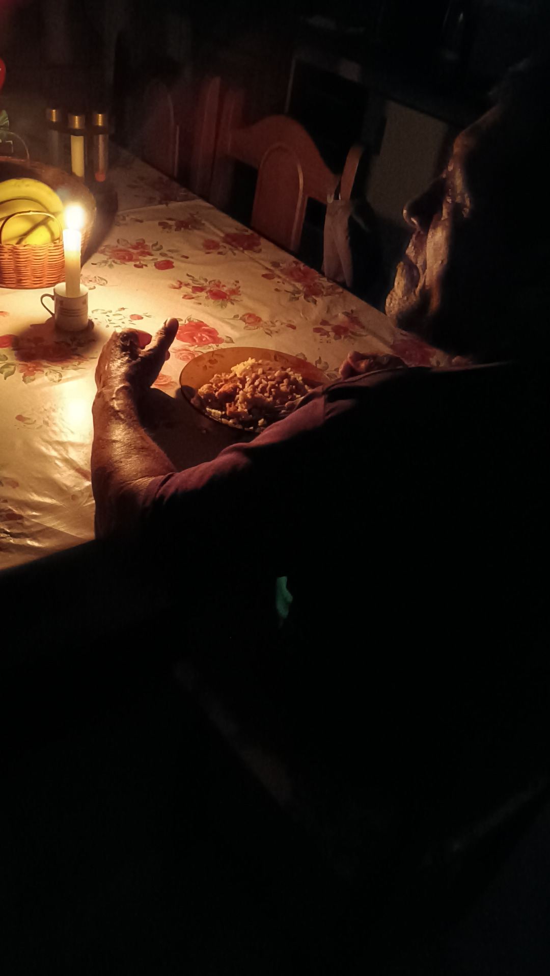 le dîner de mon père quand il y a une panne d’électricité