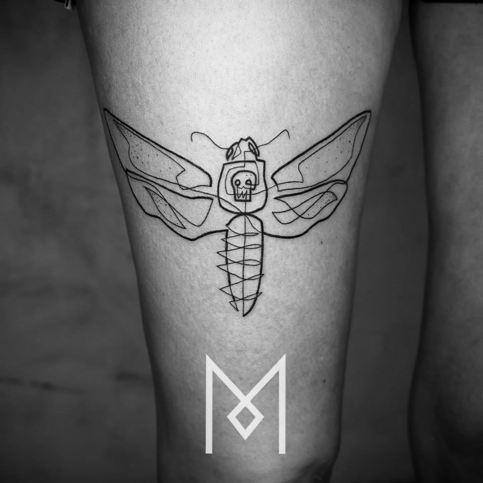 Cet artiste crée des tatouages captivants à l’aide d’une seule ligne (35 images)