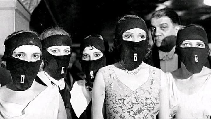 participants au concours de beauté miss beaux yeux, paris, 1930