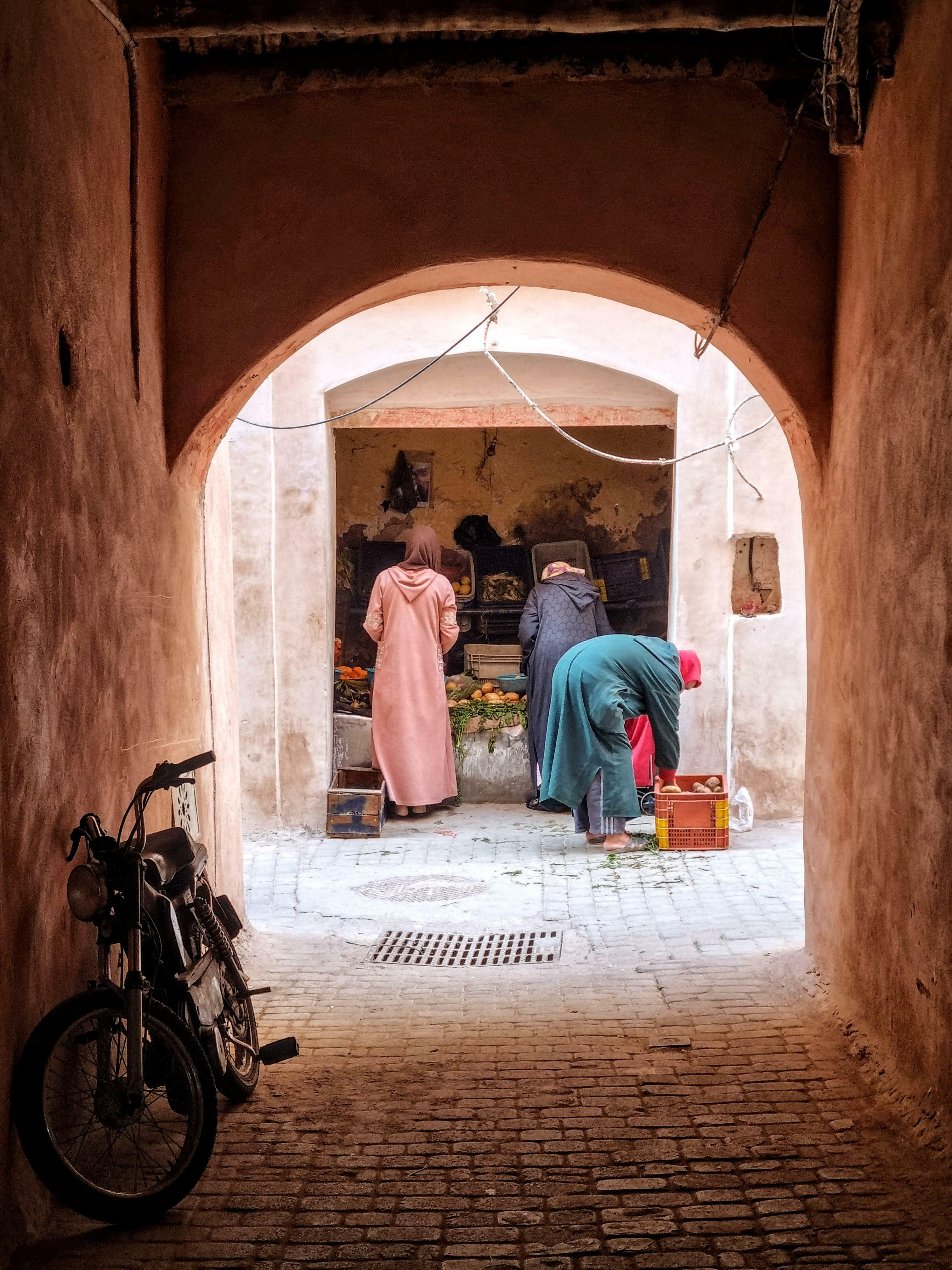 la vie de ruelle à marrakech