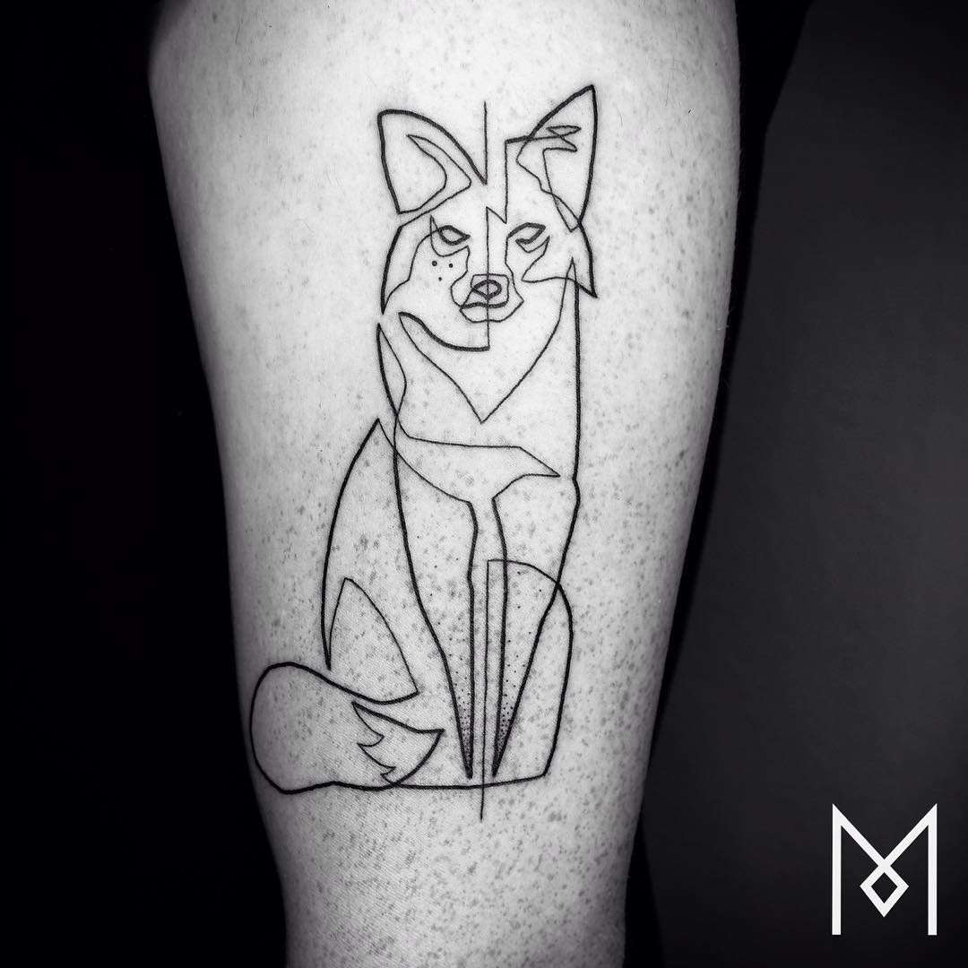 Cet artiste crée des tatouages captivants à l’aide d’une seule ligne (35 images)
