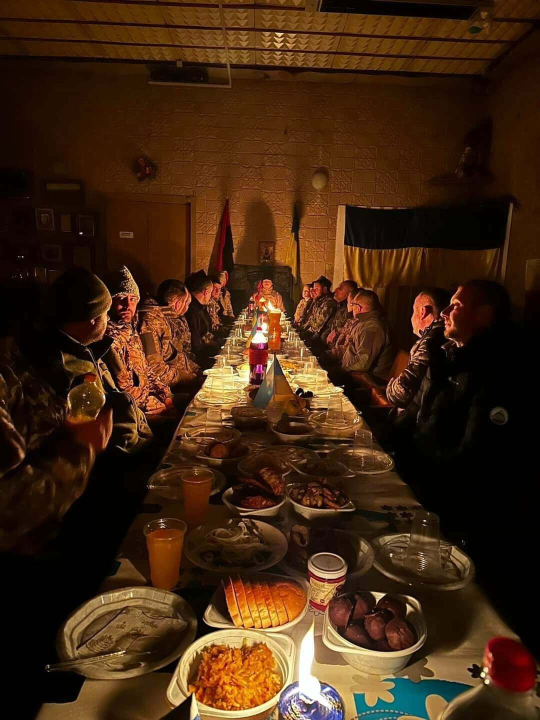 Les soldats fêtent Noël