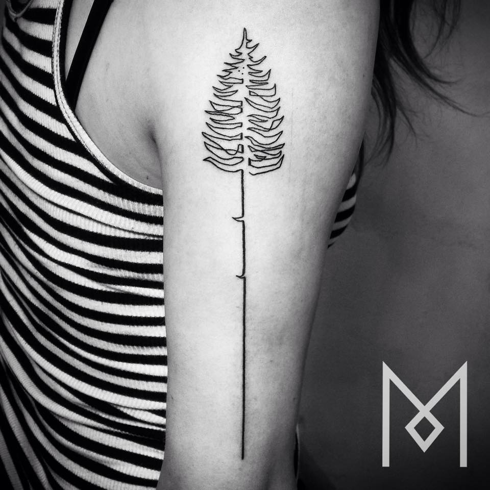 Cet artiste crée des tatouages captivants à l’aide d’une seule ligne (35 images)