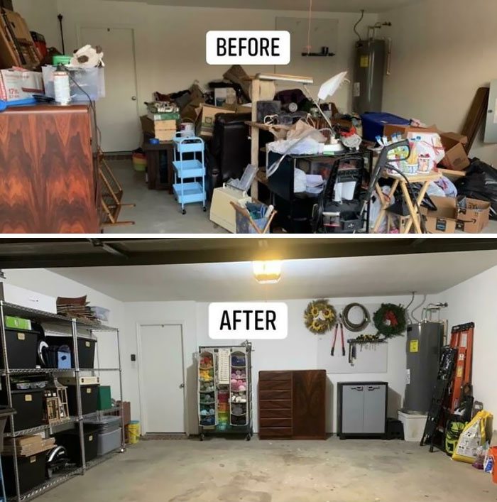 Après des semaines de travail acharné, j’ai enfin fini de débarrasser mon garage d’un nid à dépression.