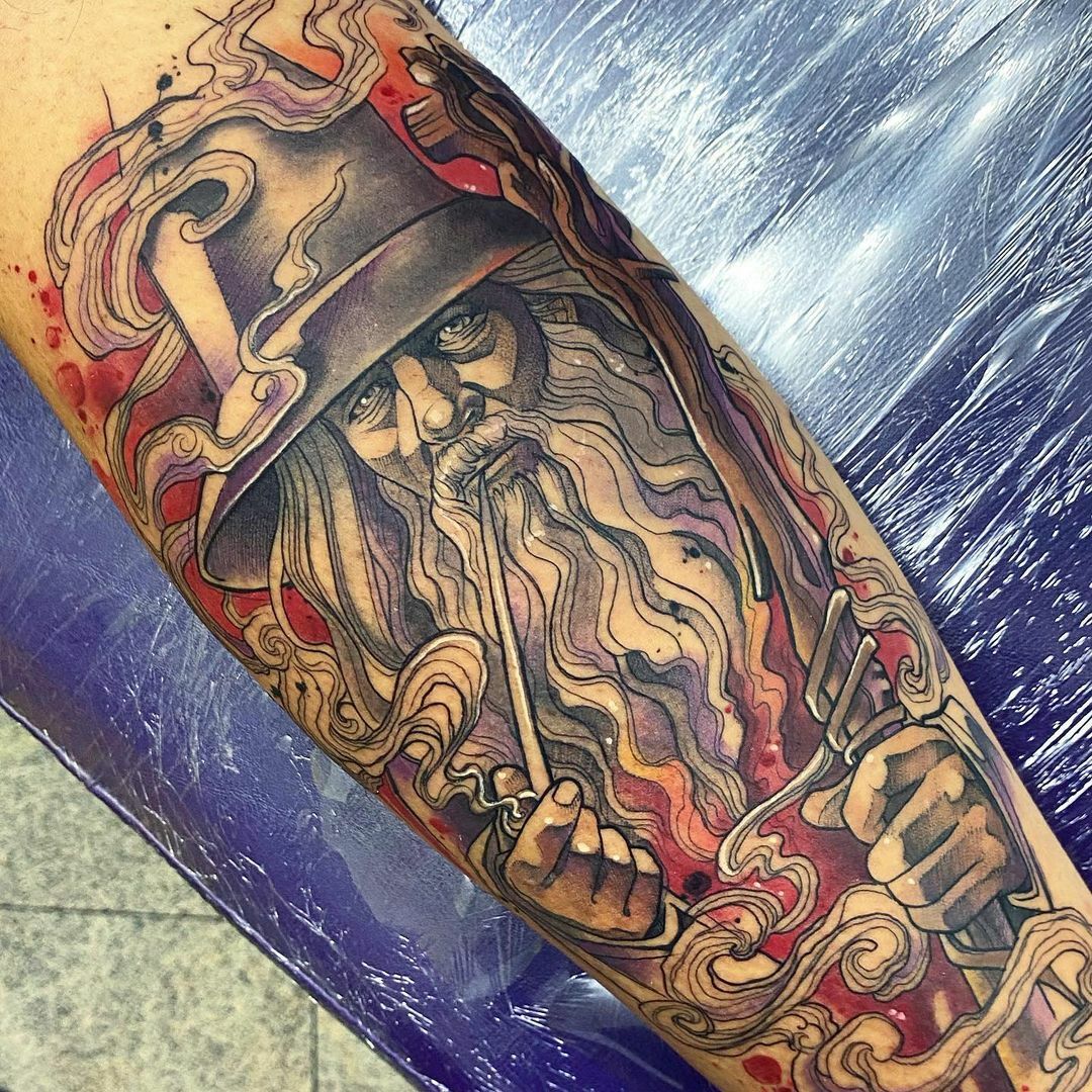 tatouage de gandalf