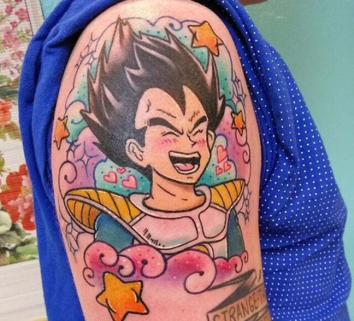 tatouage kawaii vegeta