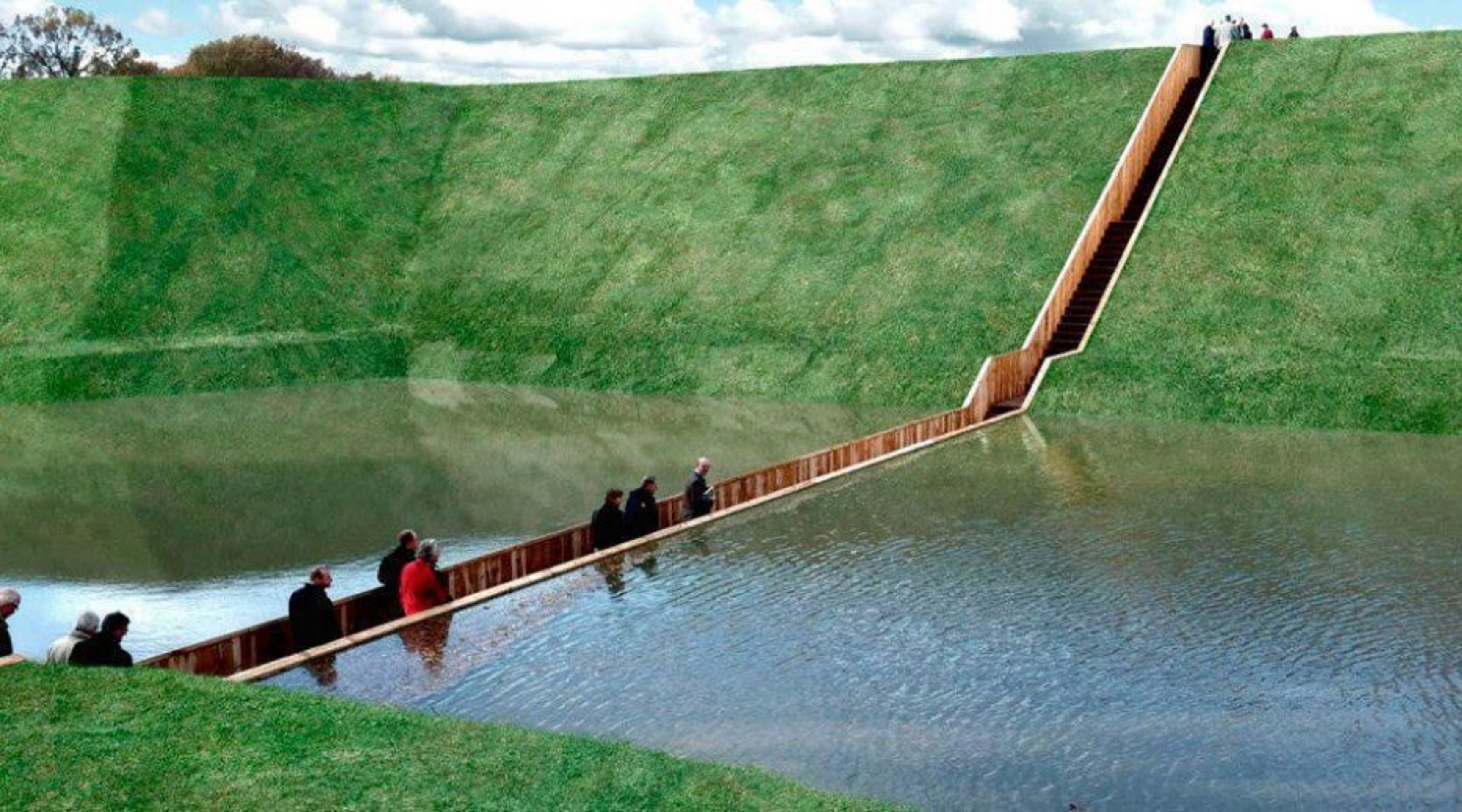 le pont des mozes (loopgraafbrug) - fort de roovere, halsteren, pays-bas