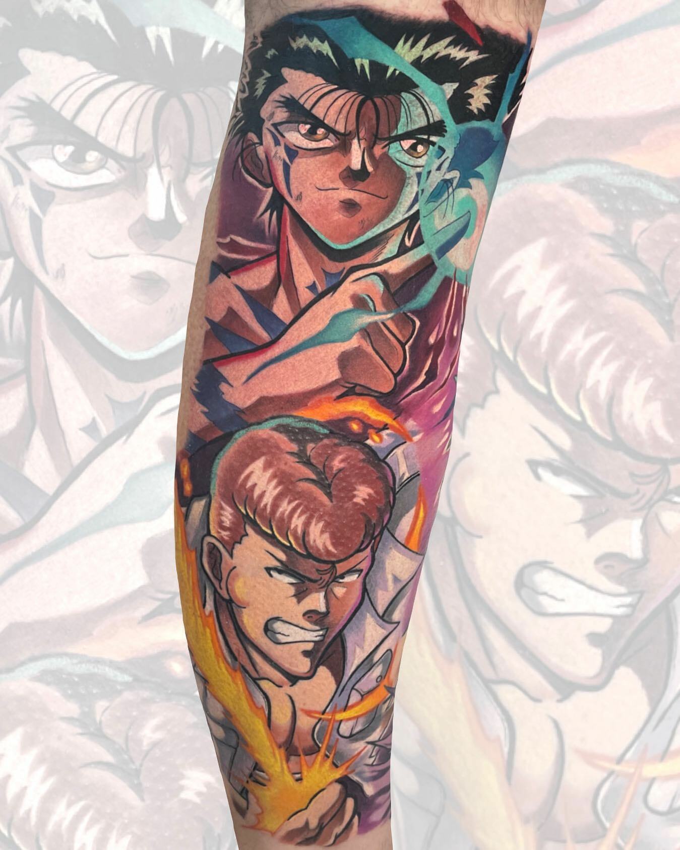 tatouage de yusuke et kuwabara