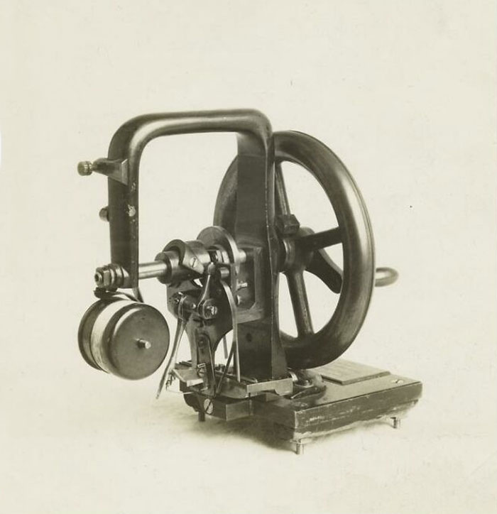 Elias Howe’s First Sewing Machine, 1860