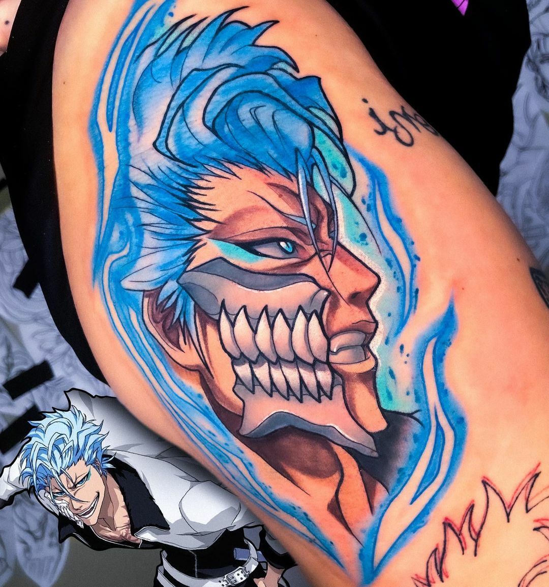 grimmjow de bleach tattoo