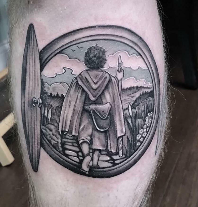 lotr frodo leaving the shire tattoo