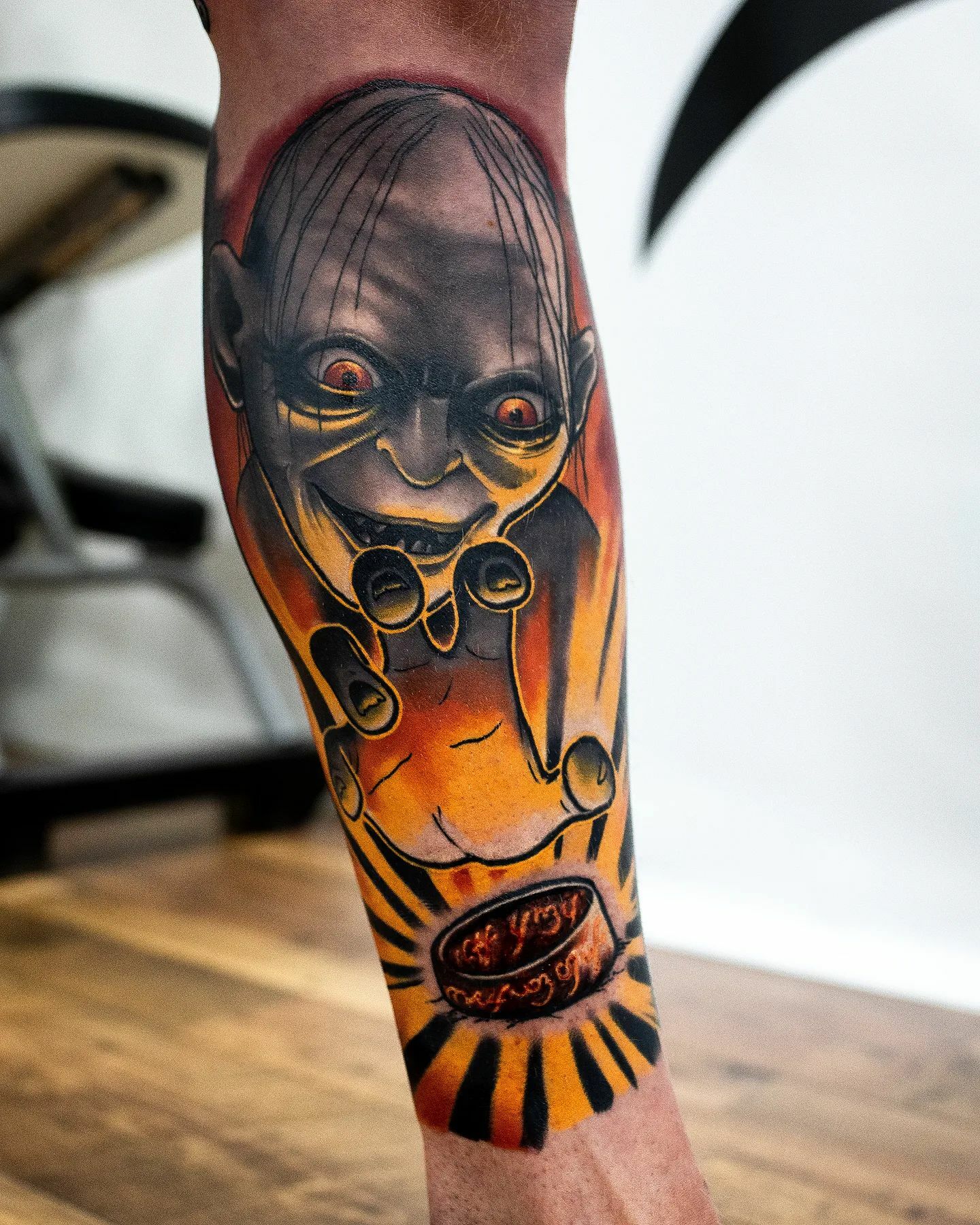 tatouage gollum guéri