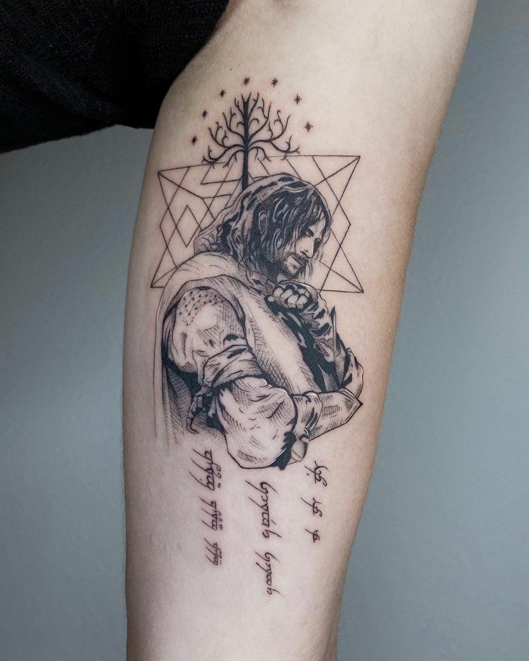 tatouage aragorn