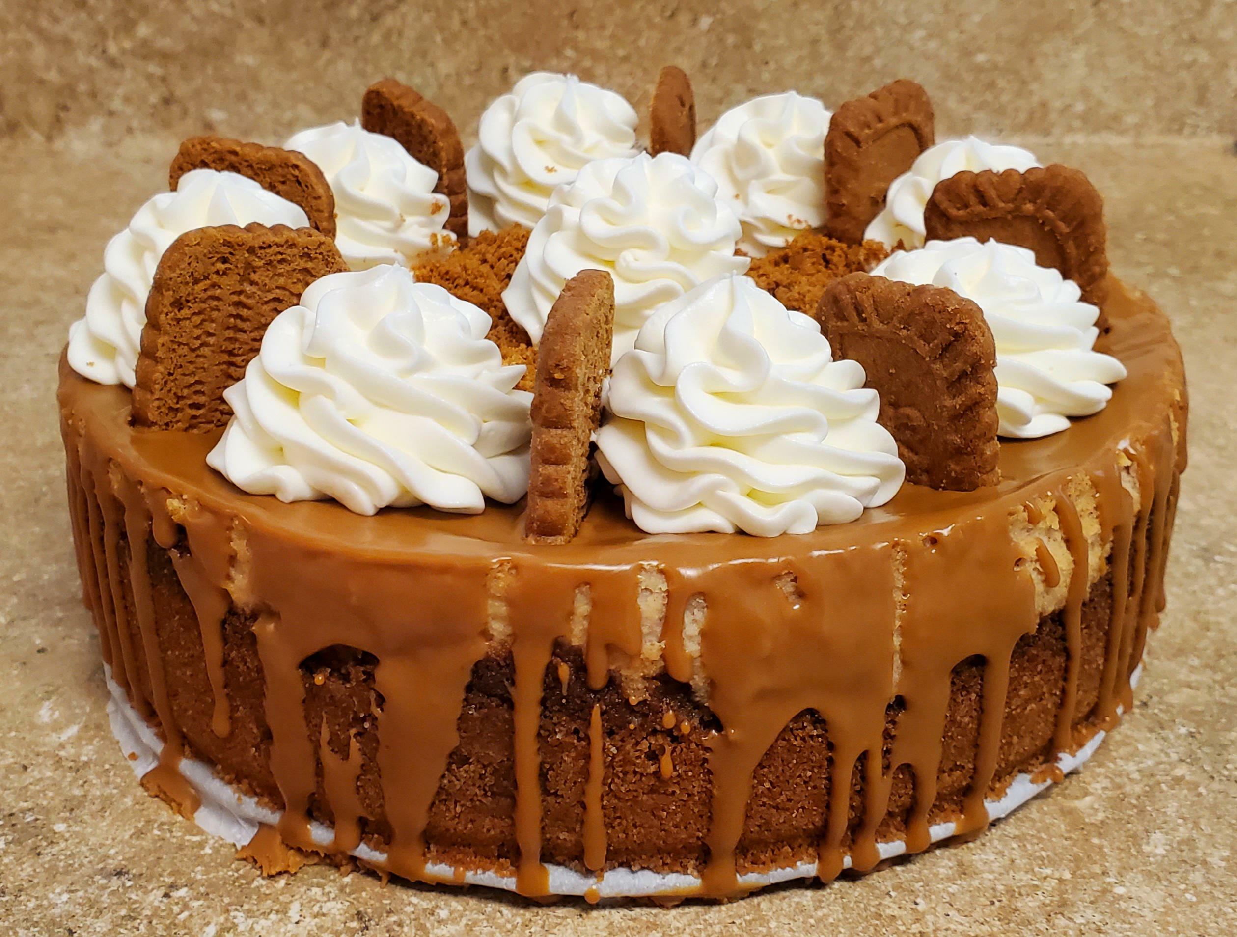 gâteau au fromage biscoff (mon tout premier et il n’a pas craqué !)